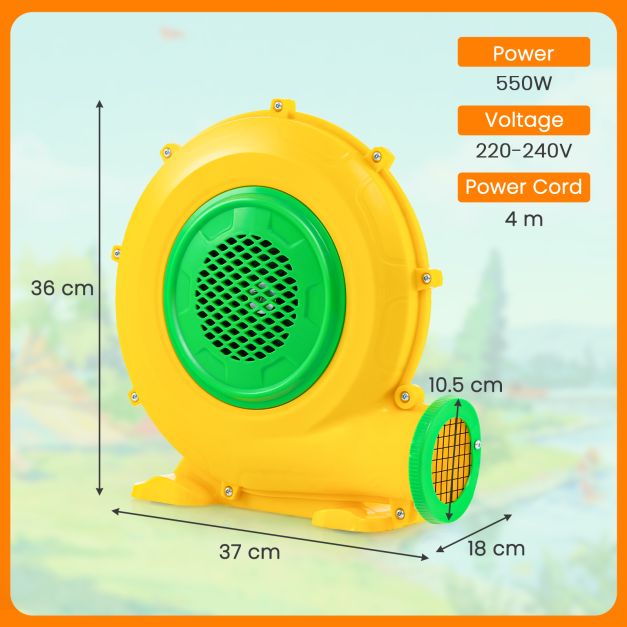 550W Inflatable Blower Air Blower for Bounce House