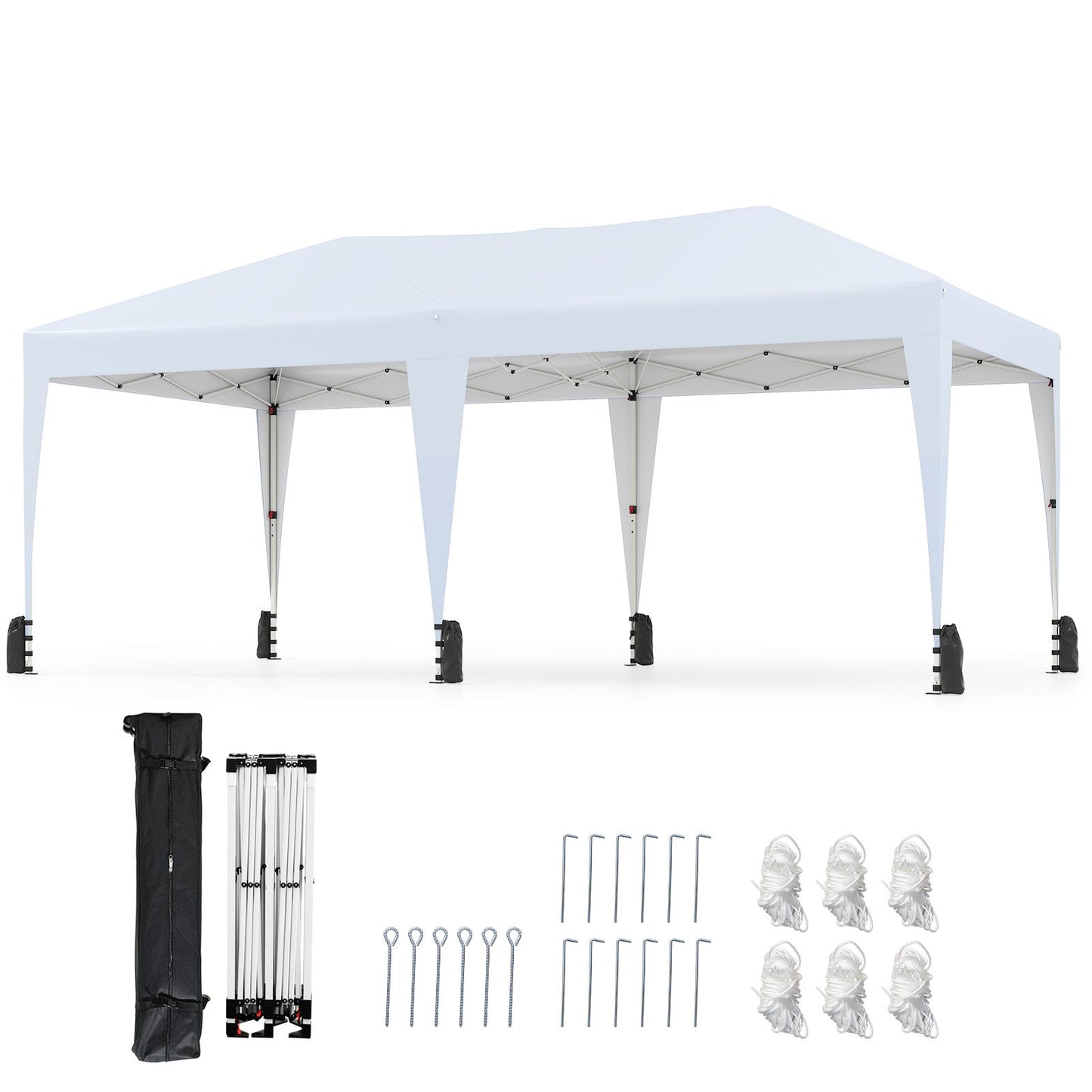 590 x 300 CM Outdoor Pop up Canopy Tent with Wheeled Bag