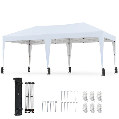 590 x 300 CM Outdoor Pop up Canopy Tent with Wheeled Bag