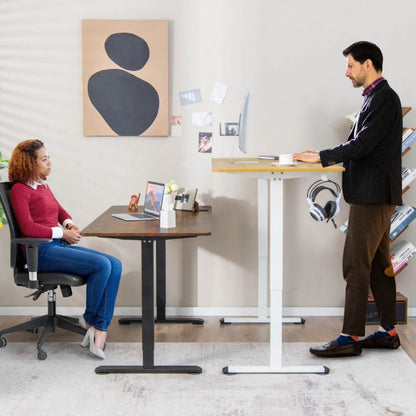 Electric Height Adjustable Standing Desk with Button Controller