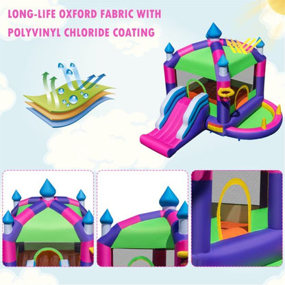 5-in-1 Jumping Air Bounce Castle with Sun Roof