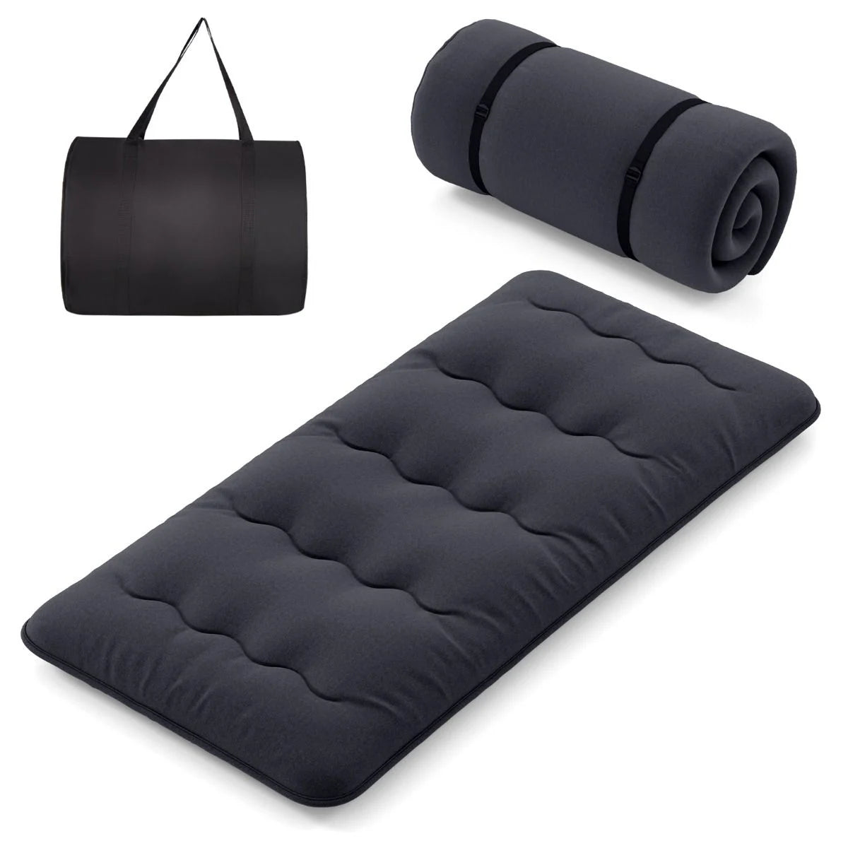 Japanese Floor Mattress with Washable Cover and Carry Bag