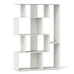 6-Cube Open-back Geometric Bookshelf with Anti-tip Kits
