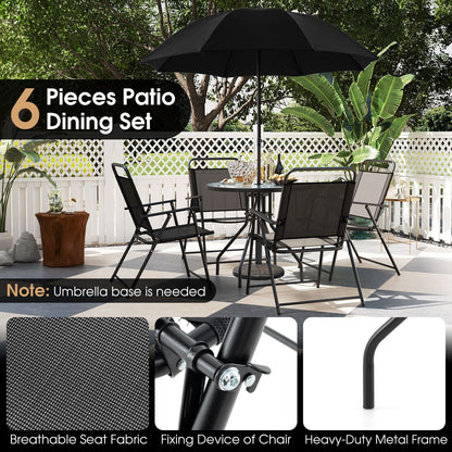 GiantexUK 6 Piece Patio Dining Set