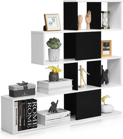 Wooden Display Bookshelf Corner Rack