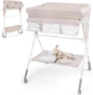 Diaper Changing Station with 3 Position Adjustable Level and 4 Universal Wheels