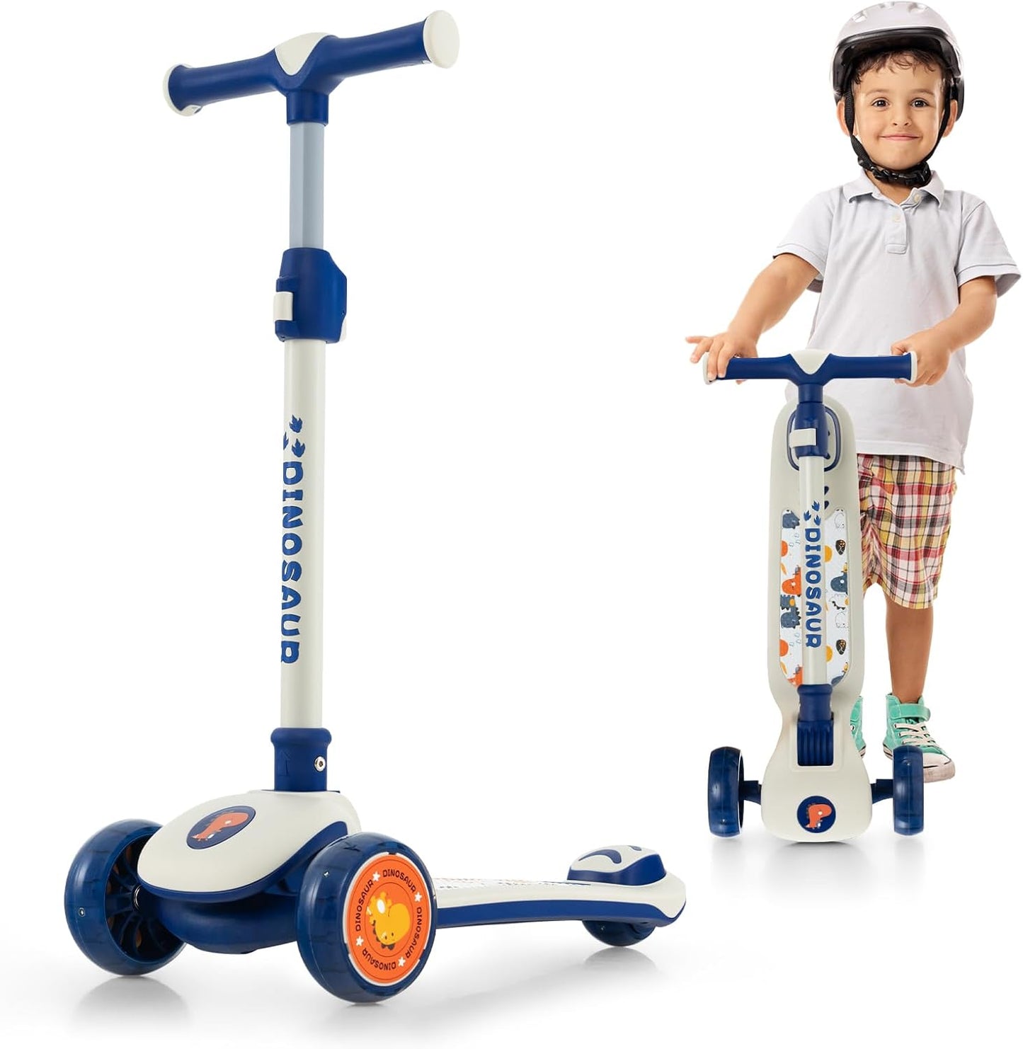 3 Wheel Foldable Scooters with Light up PU Wheels