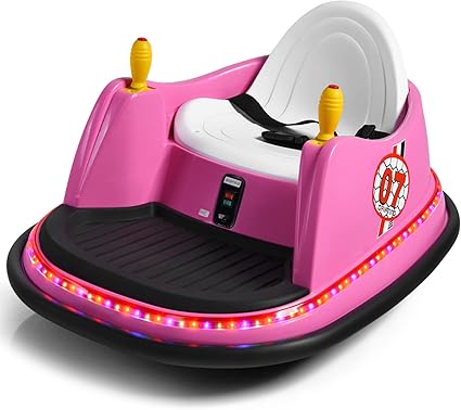 Kids Ride-On Bumper Car with Colorful Flashing Lights and Music