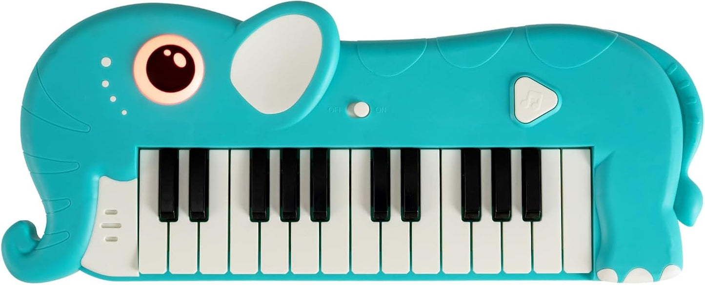 Kids Piano Keyboard, 25 Key Portable Digital Piano with Built-in Music & Light