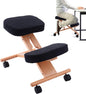 Wood Posture Stool with Angle and Height Adjustable for Gaming Computer Work