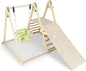 Kids Climbing Frame, Wooden Children Climber Playset with Swing, Ladder