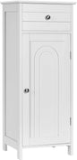 Floor Standing Wooden Cupboard with Single Door and Drawer
