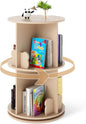3 Tier 360° Rotating Bookcase with Bookends