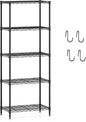 3/4/5/6-Tier Wire Shelving Unit Adjustable Metal Storage Shelves with V-shaped Shelving Rack