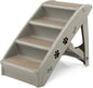 4 Steps Plastic Dog Stairs with Soft Felt