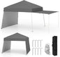 Pop up Canopy Tent with 2 Sidewalls Easy Setup Outdoor Sun Shelter