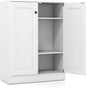 Wooden Storage Cabinet, Freestanding Buffet Sideboard with Doors & Shelves