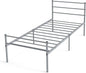 Single Size Modern Bed Frame with Metal Slat Support
