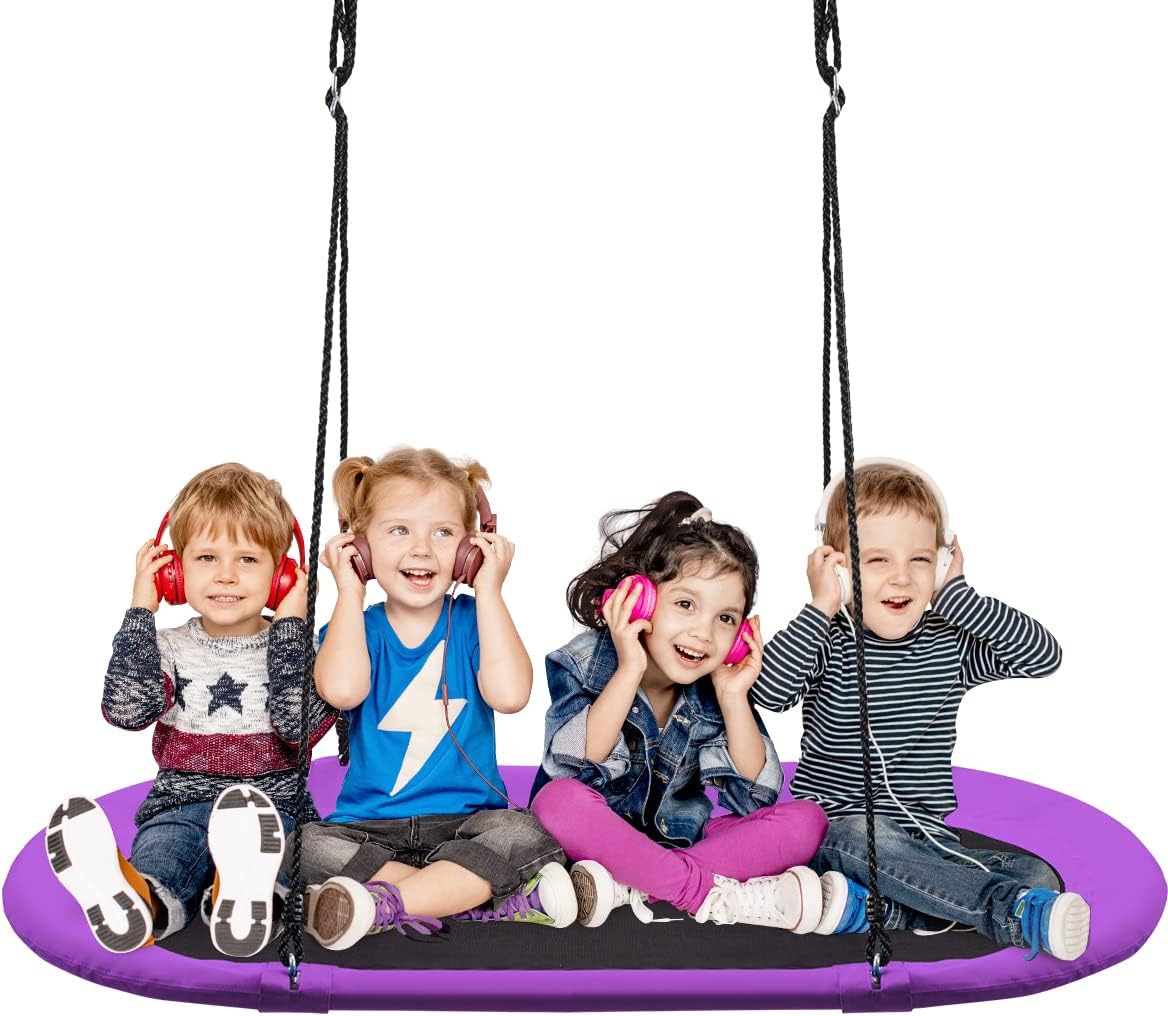 60 inch Kids Nest Swing with Adjustable Hanging Ropes