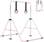 Folding Gymnastics Bar, Height Adjustable Horizontal Kip Bars with Anti-slip Base