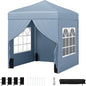 Pop up Gazebo, Outdoor Canopy Tent with 4 Removable Sidewall