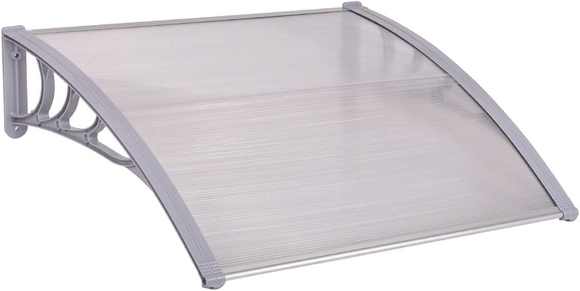 100 x 100cm Polycarbonate Door Awning Canopy