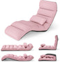 Folding Sofa Bed, 5-Position Adjustable Lazy Floor Sofa Chair Bed