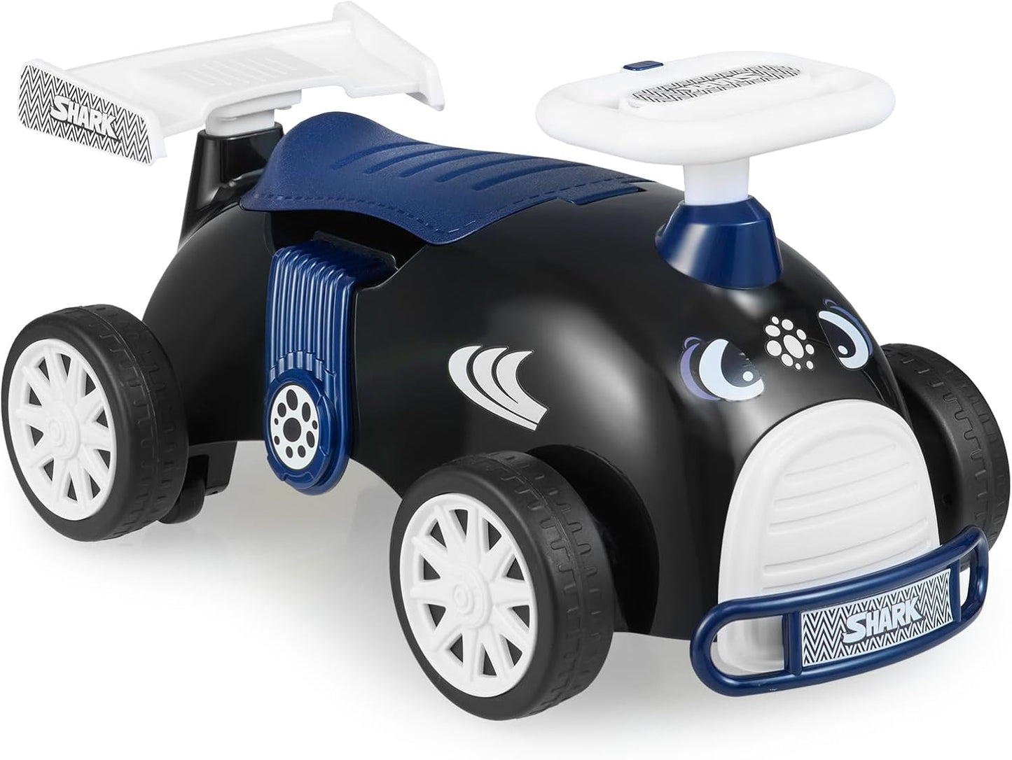 Kids Ride On Car Sliding Toy with Music and Cool Rear Wings
