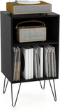 Record Player Stand, Wooden Vinyl Albums Storage Cabinet Holder