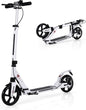Folding Kick Scooter, 3 Heights Adjustable City Scooters with Big Wheels