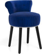 Dressing Table Stool, Upholstered Velvet Vanity Stool Chair Footrest