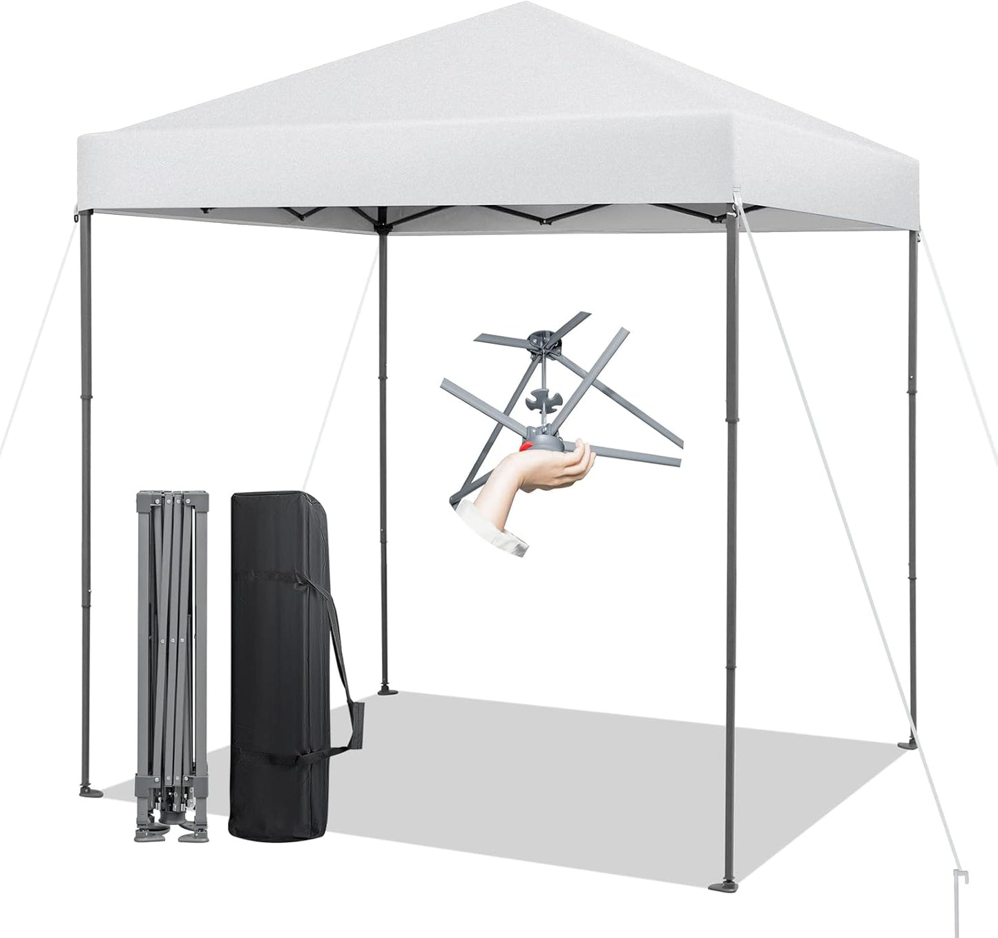 198 x 198cm Pop up Gazebo with Carry Bag for Camping Barbecue Party