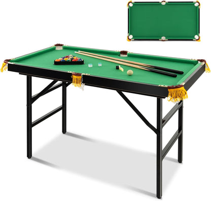 4FT Folding Game Pool Table with 16 Balls and 2 Cues
