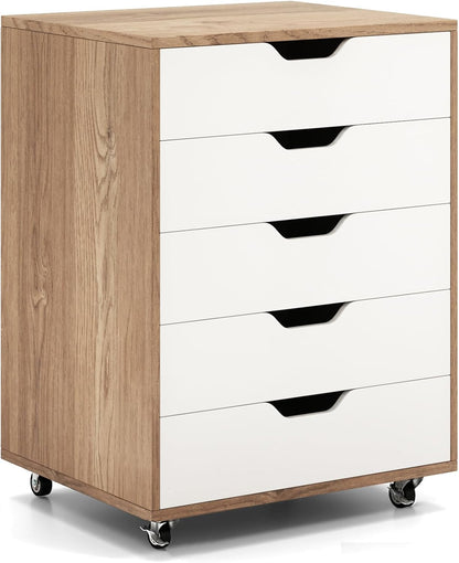 5/7 Drawer Chest with Lockable Wheels for Home Office