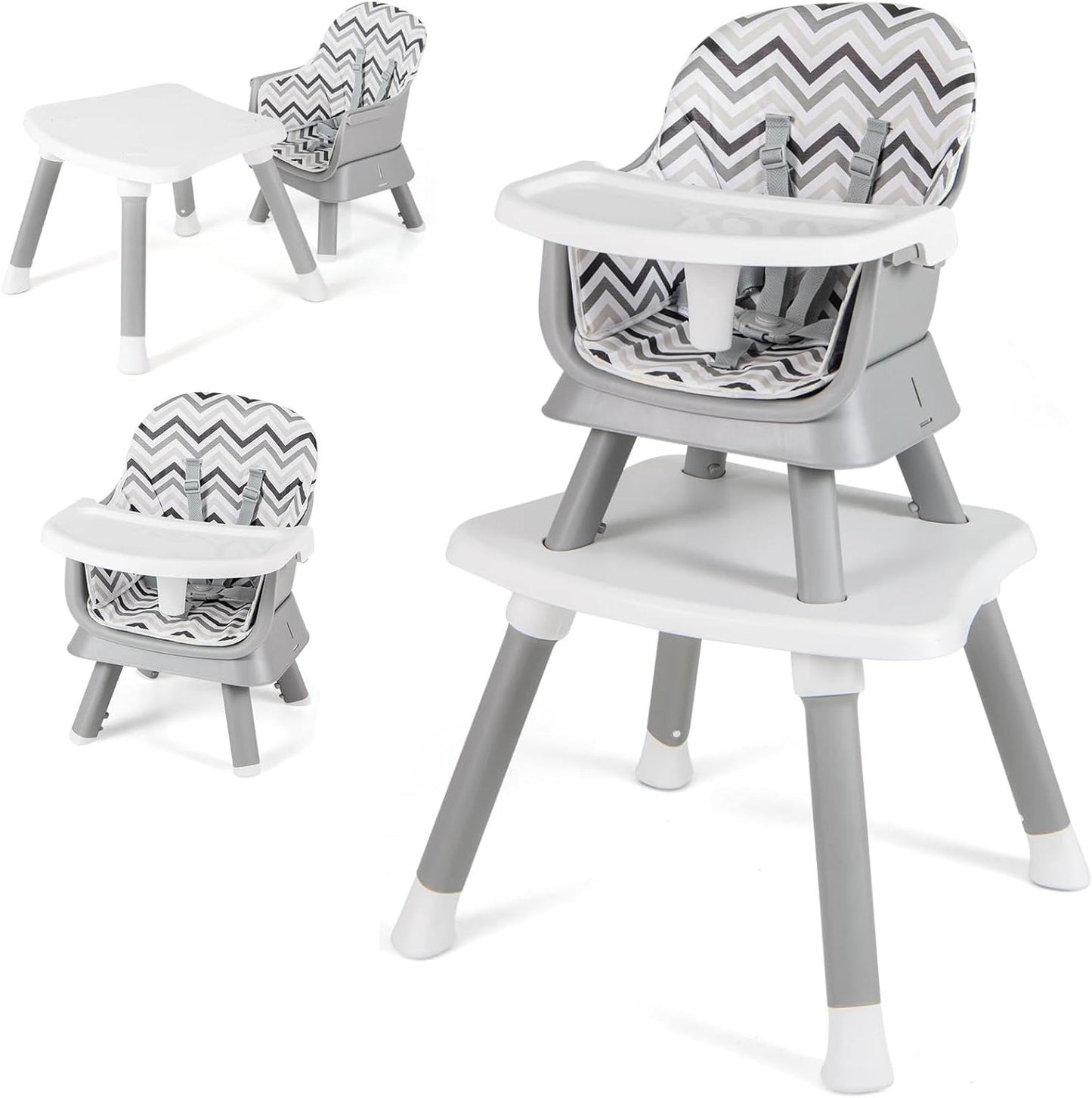 6 in 1 Convertible High Chairs for Babies and Toddlers