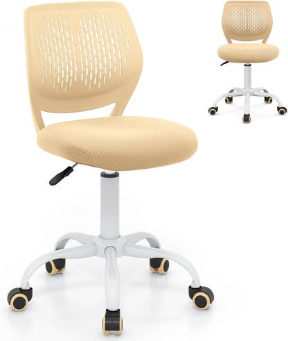 Kids Desk Chair, Height Adjustable Swivel Computer Chair with PU Casters & Gas Lift