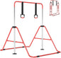 Folding Gymnastics Bar, Height Adjustable Horizontal Kip Bars with Anti-slip Base