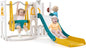 7-in-1 Toddle Slide Set with Swing Seat and Basketball Hoop and Ladder