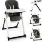 Adjustable Toddlers Reclining Highchair with Detachable Double Trays