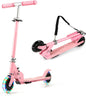 2-Wheel Foldable Kick Scooter with Light Up Wheels and Adjustable Handlebar