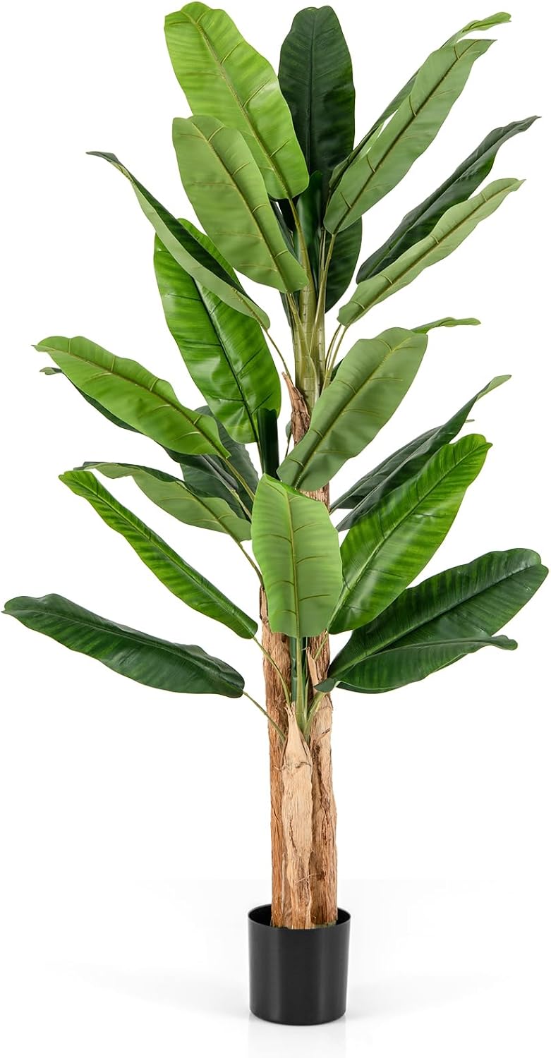 195cm Tall Artificial Banana Tree with 27 Large Leaves