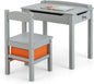 Kids Table and Chair Set with Hidden Space and Hook