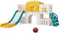 All in 1 Toddler Slide Playset Freestanding Kids Slide with Tunnel