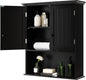 Wooden Wall Mounted Medicine Cabinet with Double Door