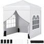 Pop up Gazebo, Outdoor Canopy Tent with 4 Removable Sidewall