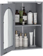 Bathroom Wall Cabinet, Wall-Mounted Wooden Storage Cupboard