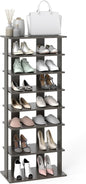 Extra Wide Wooden Vertical Shoe Rack with 7 Shelves