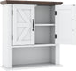 Farmhouse Wall Mounted Bathroom Cabinet with Adjustable Shelf