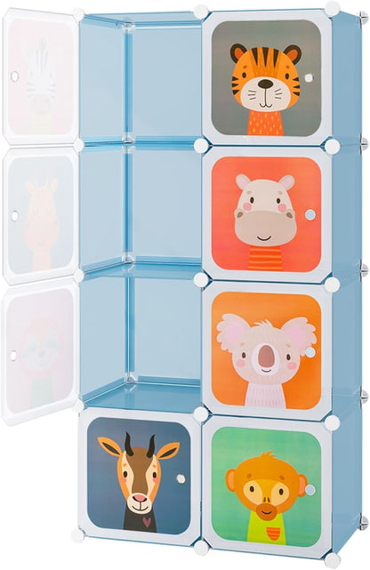 8/12 Cube Portable Kids Wardrobe with Hanging Section