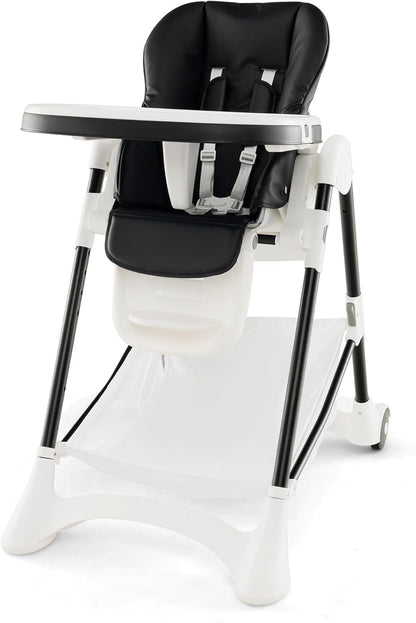 Folding Infants Highchair with Storage Basket